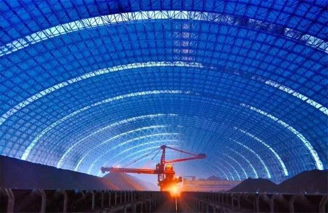 龙口亿优钢构工程师为您解析原料场封闭技术的特点和类型