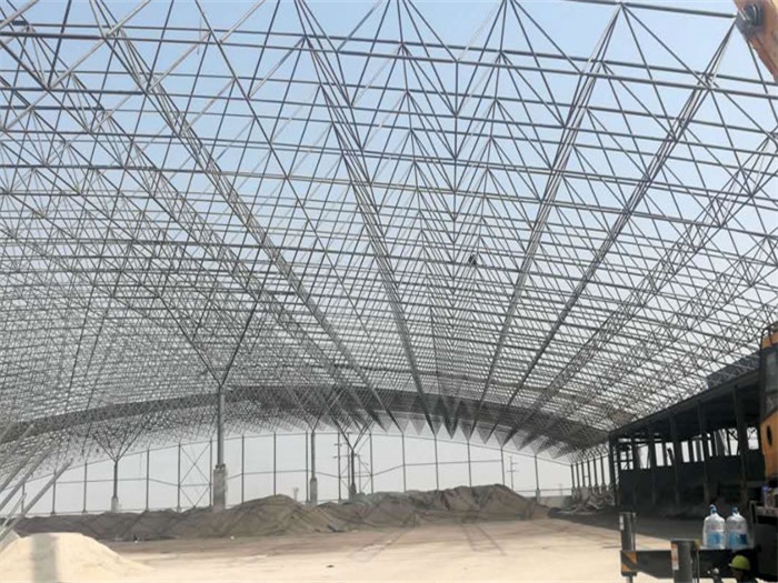 龙口钢厂料仓网架工程